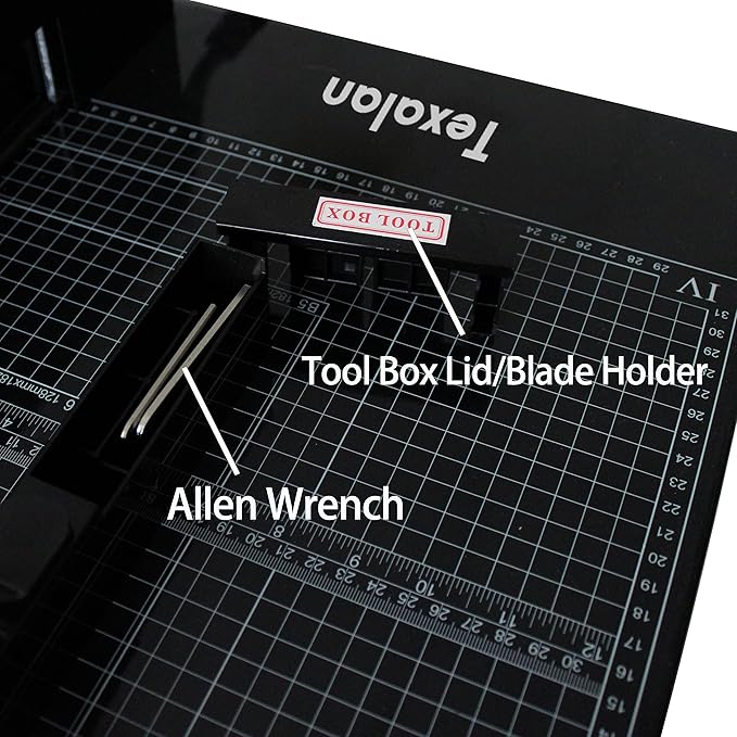 TEXALAN(R) Heavy Duty Guillotine Paper Cutter Black 400 Sheets Stack Paper Trimmer (A3-17'' Paper Cutter)