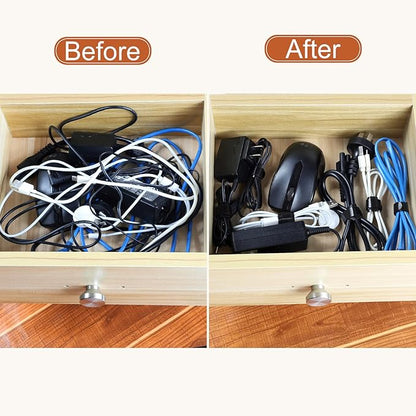 120PCS 6 Inch Reusable Cable Ties Wire Ties Cord Organizer Cable Organizer Adjustable Management Black
