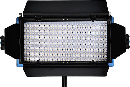 Dracast Pro Series LED1000 Bi-Color LED 2 Light Kit with V-Mount Battery Plates and Light Stands