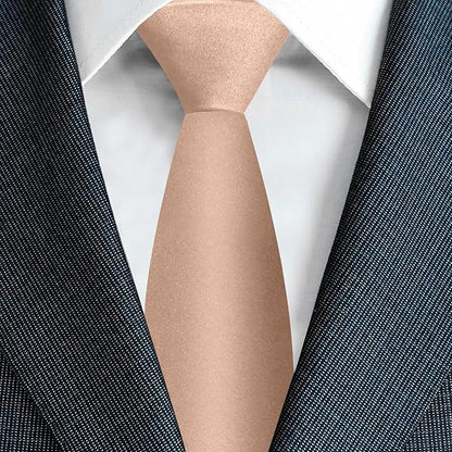 Men's Ties Solid Pure Color 3.15" (8CM) Necktie Plain Formal Business Wedding Black Ties For Men