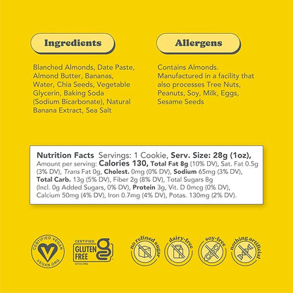 Love + Chew Superfood Soft Baked MINI Cookies Variety Pack, Plant Based Cookie With Almonds, Dates, and Chia Seeds for Kids and Adults, Vegan Snacks, Gluten Free, Paleo, Non GMO, 16 Pack