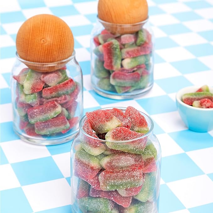 Kervan Candy Bebeto Watermelon Slices - Fruity, Soft, Sweet & Sour Gummy Candy Bulk for Kids, Gift Snacks and Parties - Watermelon Slice Gummies Big Party Size Bag (5 lbs)