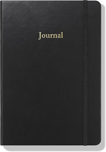 Wykeham's Executive 2026 Undated Daily Journal Planner – Customization Available (Black, 8.5"×5.5" - Undated)