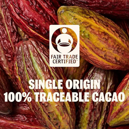TCHO Dark Duo 75% Dark Chocolate Bars (5 pack) | Plant Based, Organic & Fair Trade, | Non GMO, Non-Dairy, Vegan Chocolate, Soy Free (2.5oz each)