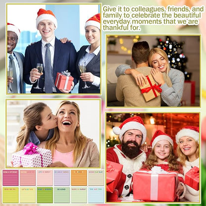 Yinder 24 Pcs Inspirational Sticky Notes Christmas Stocking Stuffers Motivational Sticky Notes Pad Employee Appreciation Gift Bulk for Teacher Nurse Coworker Office 3 x 3'' (Inspirational,Macaroon)