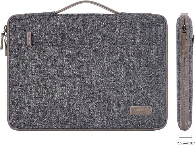 DOMISO 16 inch Laptop Sleeve Protective Case Cover Compatible with 16 16+ inch HP Dell ASUS Lenovo Chromebook,Waterproof Computer Cases Bag with Handle,Dark Grey