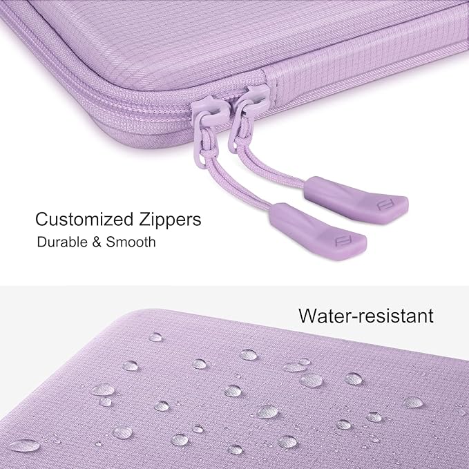 FINPAC Hard Laptop Sleeve Case for 13 inch MacBook Air M4 2025 M3 2024, 14 inch MacBook Pro M5/M4/M3/M2 A3401 A3185 A2918 A2992, 13'' Air/Pro, Waterproof Case for Dell, Surface Laptop, HP, Acer, Lilac