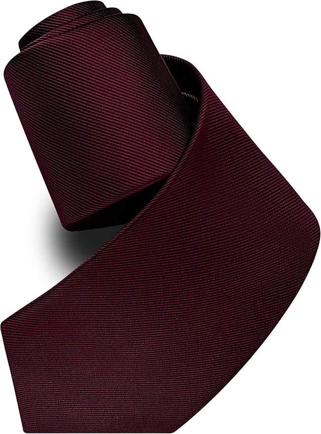Branduce 3.15"（8cm） Men's Solid Color Formal Woven Necktie + Gift Box