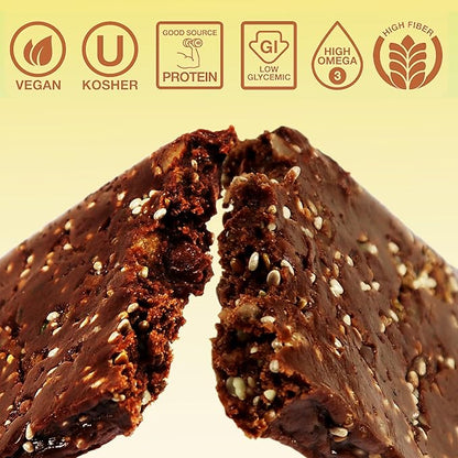 Defender Vegan Protein Bar, Variety Pack, Plant Based Snack Breakfast Bars, Psyllium Husk, Dandelion Root, High Fiber, Non GMO, Kosher, No Stevia & Sugar Alcohols, 9 Bars, Holiday Gift Item, Stocking Stuffer