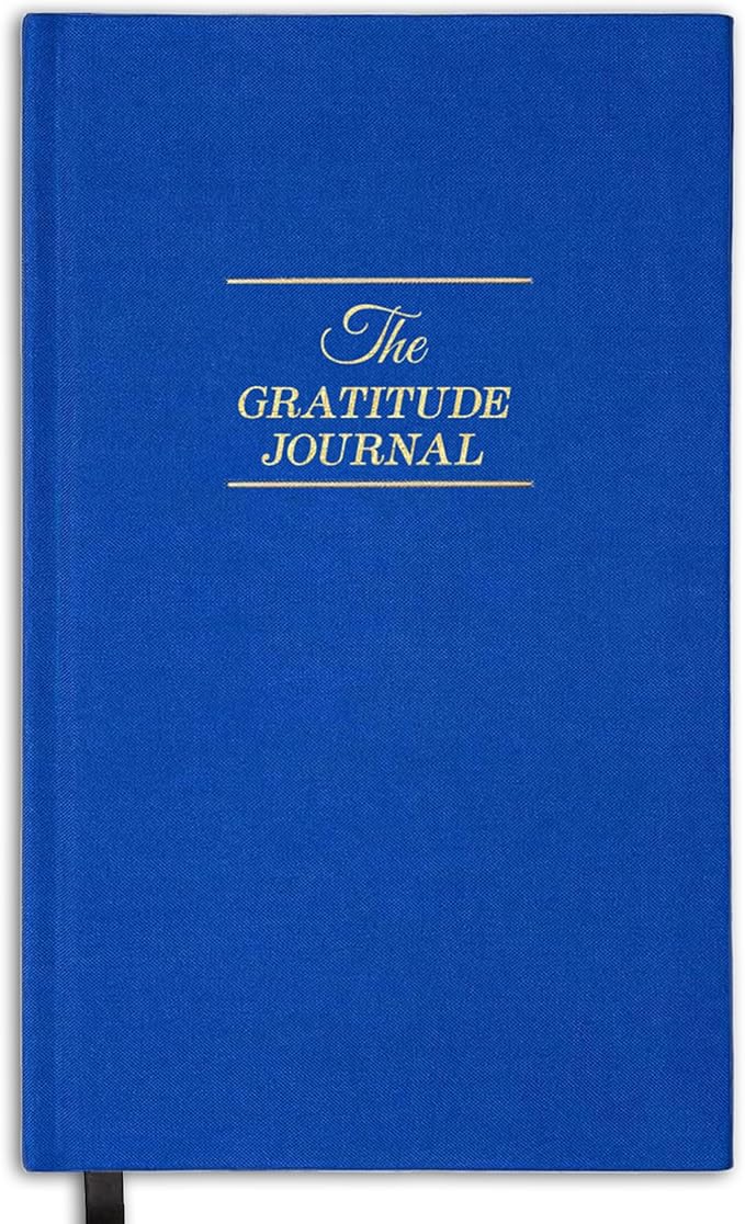 The Original Gratitude Journal 2026 - Daily Practice of Mindfulness & Happiness Journal with Elevating Quotes and Prompts for Affirmation Reflection Mindfulness - Premium Hardcover Journal Blue