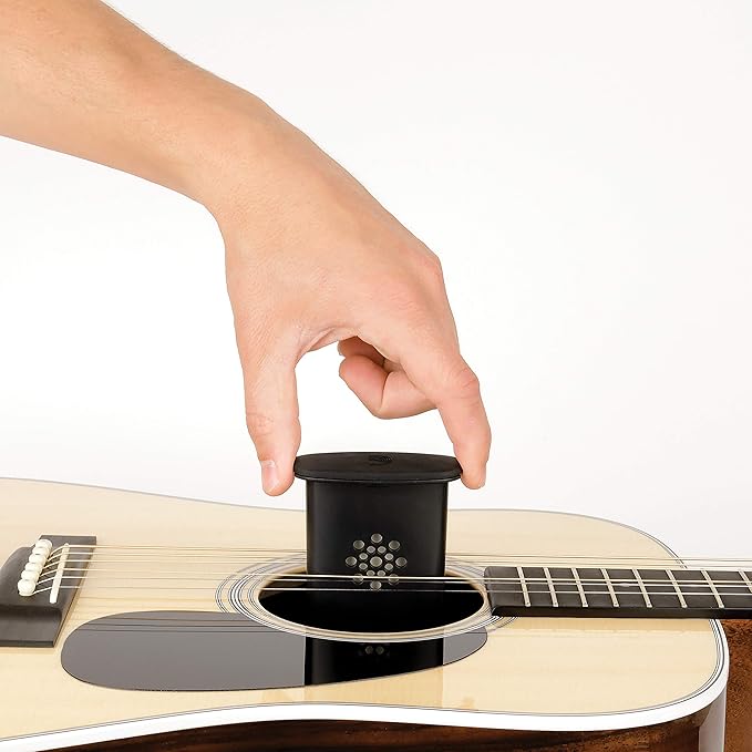 D'Addario Guitar Humidifier Pro - Acoustic Guitar Soundhole Humidifier with Sponge - Non Drip - Suspends from Strings - Holds 12x Weight in Water