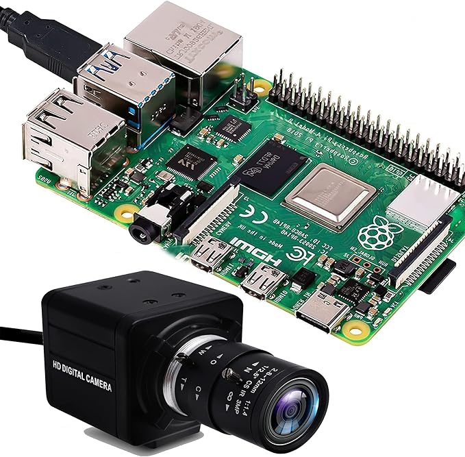 USB Camera 1080P High Speed 260fps 2.8-12mm 4X Optical Zoom Lens 2MP USB Webcam Manual Close up Zoom in and Out,UVC Computer Comference Golf Swing Camera for Raspberry Pi Windows Mac