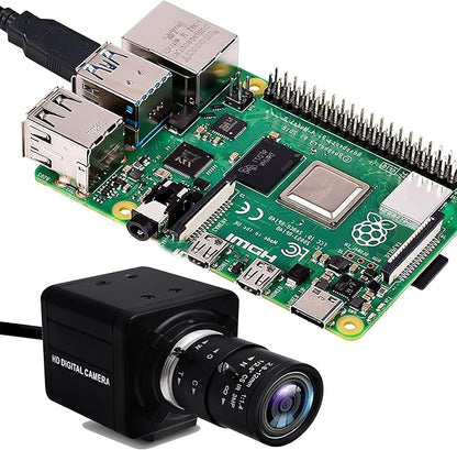 USB Camera 1080P High Speed 260fps 2.8-12mm 4X Optical Zoom Lens 2MP USB Webcam Manual Close up Zoom in and Out,UVC Computer Comference Golf Swing Camera for Raspberry Pi Windows Mac