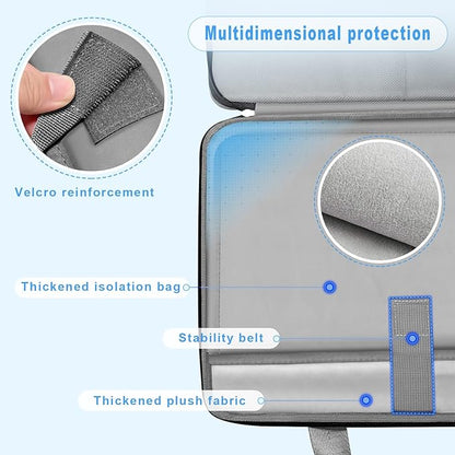 ZINZ Laptop Case 15 15.6 16 inch Sleeve, Expandable Computer Hand Bag with Multi-pockets Compatible with MacBook Pro 16 inch M4/M3/M2/M1, MacBook Air/Pro 15 inch and 15-16 inch Notebooks，G01BK01