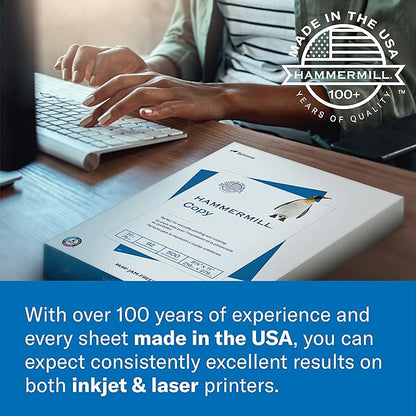 Hammermill Printer Paper, Premium Color 28 lb Copy Paper, 11 x 17 - 100 Bright, Made in the USA, 102541R - 1 Ream (500 Sheets)