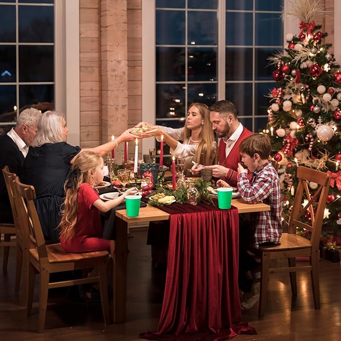 Disposable Paper Cups, 60pcs Green Paper Cups For DIY Wedding Party Picnic BBQ Travel and Event 8OZ (Green)