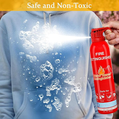 Fire Extinguisher for Home with Mount, 2 Pack Upgraded 8-in-1 Portable Fire Extinguishers For Vehicle Car Boat Marine Kitchen Emergency Supplies, Water-Based Extinguisher For A, B, C, K Fire Types