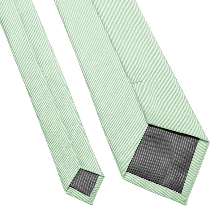DecTwig Men's Ties Solid Color Formal Neckties 3.15" (8CM) Black Ties For Men