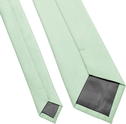 DecTwig Men's Ties Solid Color Formal Neckties 3.15" (8CM) Black Ties For Men