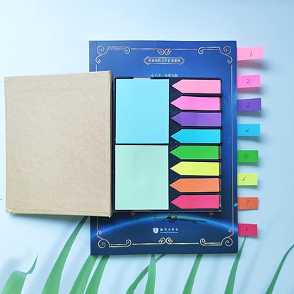 Tape Flags Assorted Color Combo Pack, Arrow Flag Tabs Colored Sticky Notes for Page Marker Bookmarks and Message Post by BLUECC