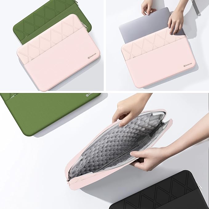 Smatree Laptop Sleeve for 14 inch Acer Swift Go 14 SFG14-71-52TV/71-54AP/71T-71SZ/71-785V, for Acer Swift Go SFG14-72T-58SH/72T-71QF/72T-718K/72-72YK, Protective Laptop Case with Pocket, Pink (E413P)