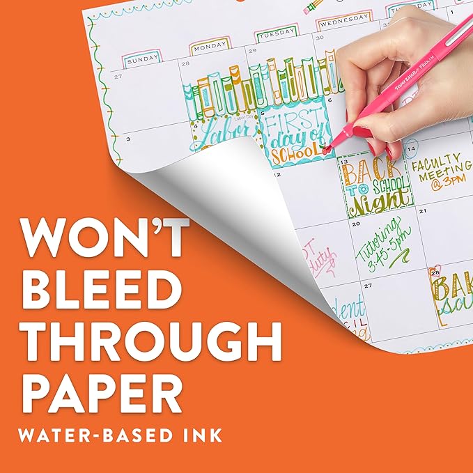Paper Mate Flair Felt Tip Pens | Medium Point (0.7 mm) Marker Pens | Assorted Retro Colouring Pens | For Kids & Adult Colouring, Journalling & More | 12 Count