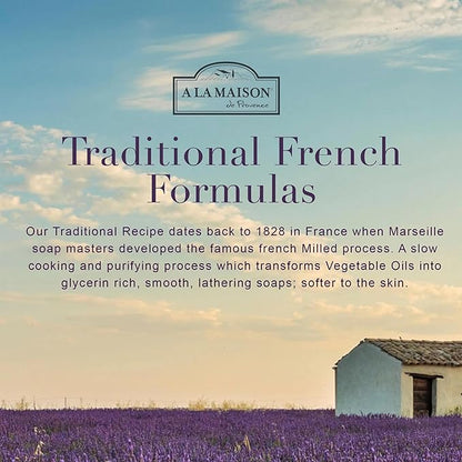 A LA MAISON French Liquid Hand Soap, Plumeria - Natural Hand Wash Made with Essential Oils - Biodegradable, Plant-Based, Vegan, Cruelty-Free, Alcohol & Paraben Free (16.9 oz, 3 Pack)