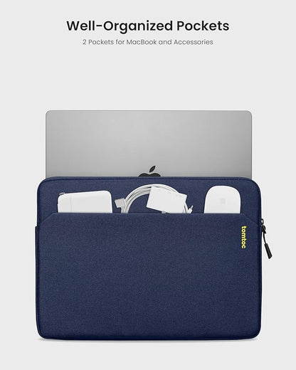 tomtoc Slim Laptop Sleeve for 14-inch MacBook Pro M5/M4/M3/M2/M1 Pro/Max 2025-2021, Water-Resistant Protective Case for 13.8 Inch Surface Laptop AI PC, Accessory Bag