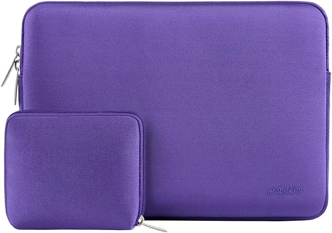 MOSISO Laptop Case 13.3 inch, 13-13.3 inch Laptop Sleeve Bag Compatible with MacBook Air/Pro 13/Pro 14 M5 M4 M3 M2 M1, HP Dell ASUS Lenovo, Neoprene Computer Sleeve Bag with Small Case, Ultra Violet