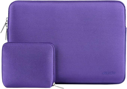 MOSISO Laptop Case 13.3 inch, 13-13.3 inch Laptop Sleeve Bag Compatible with MacBook Air/Pro 13/Pro 14 M5 M4 M3 M2 M1, HP Dell ASUS Lenovo, Neoprene Computer Sleeve Bag with Small Case, Ultra Violet