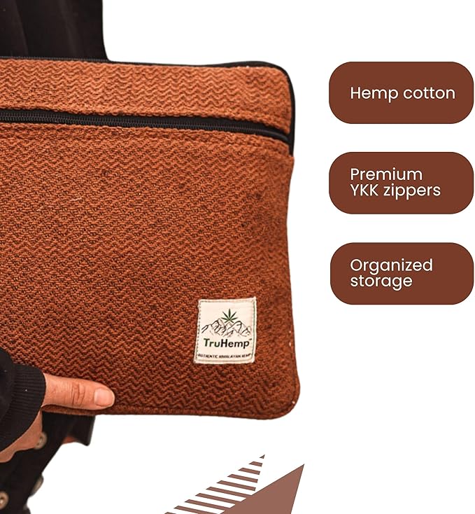 Brown Laptop Sleeve – Durable 14-Inch Laptop Cover with Zipper, Lightweight Water-Resistant Case for Travel & Work