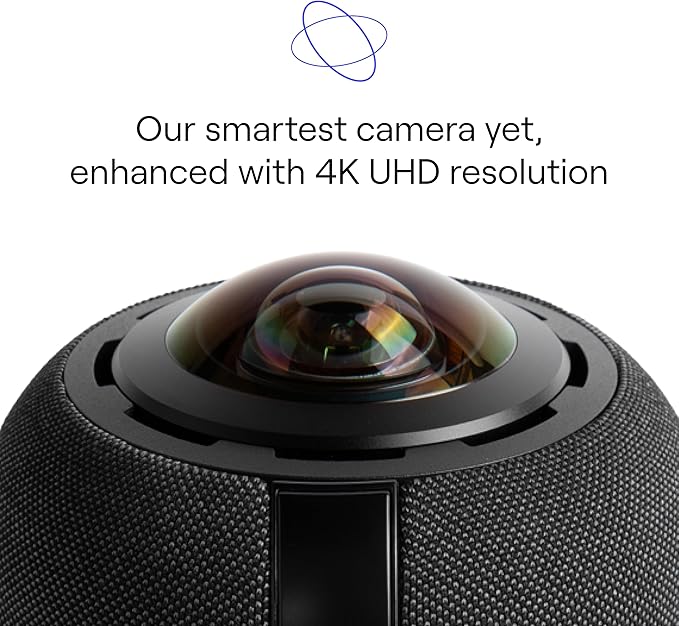 Meeting Owl 4+ 360-Degree, 4K Smart Video Conference Camera, Microphone, and Speaker (Automatic Speaker Focus, Smart Zooming, Noise Equalizing, Certified for Microsoft Teams)