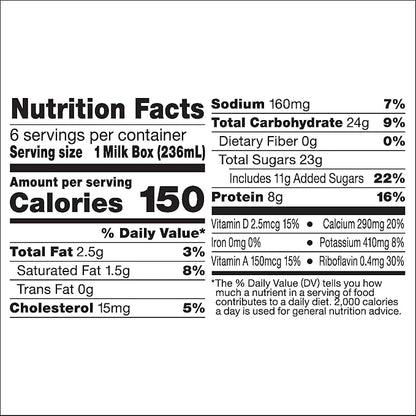 Horizon Organic Shelf Stable 1% Lowfat Strawberry Milk Boxes, 8 fl oz, 6 Count - 8g Protein per Serving, USDA Organic UHT from Pasture-Raised Cows, Ready to Drink for Lunchbox, Travel, or On-the-Go, No Refrigeration Needed