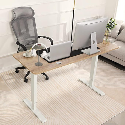Electric Standing Desk 70 x 27 Inches Adjustable Height Sit Stand Up Desk for Home Office Computer Workstation Memory Preset with Wheels,Rustic Brown