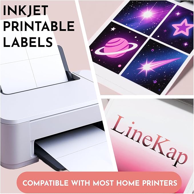 8.5"x5.5" Shipping Labels, Matte White Printable Labels, 80 Total (40 Sheets, 2 - Up), Compatible with Laser & Inkjet Printers for Packaging & Mailing | Laser Inkjet Printer Labels - TrueDesk