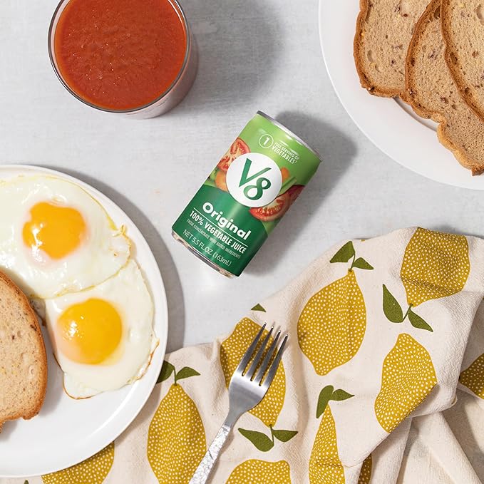 V8 Original 100% Vegetable Juice, 5.5 fl oz Can (48 Pack)
