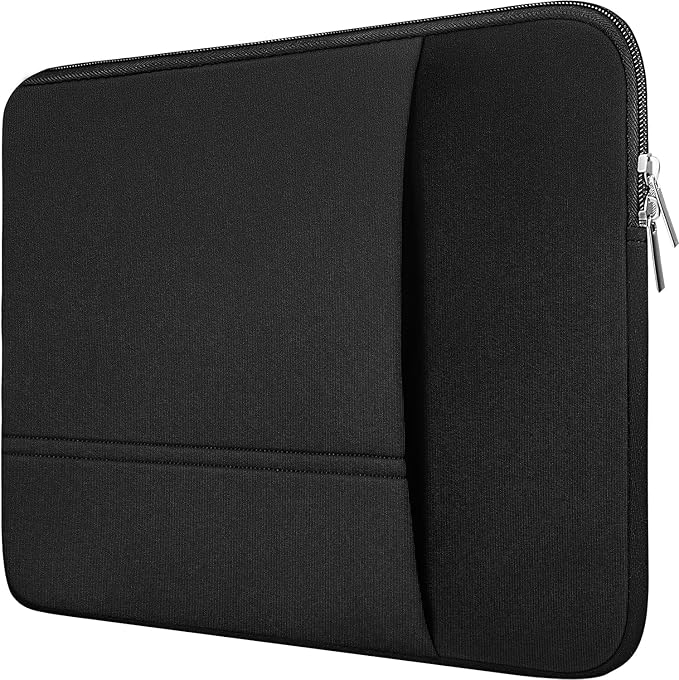 TEDNETGO Laptop Sleeve, 14 inch Laptop Case for Apple MacBook Pro 2024, Upgrade 13 Inch Waterproof Protective Computer Case Cover Bag Compatible for 13.3 14 inch MacBook Pro 2024, MacBook Air, Black