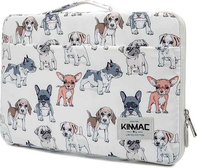 Kinmac 360° Protective Water Resistant Laptop Sleeve case Bag with Handle for HP Lenovo Dell ASUS Acer 14 inch Laptop,MacBook Pro 14 inch and Most 14 inch Laptop（Gogs）