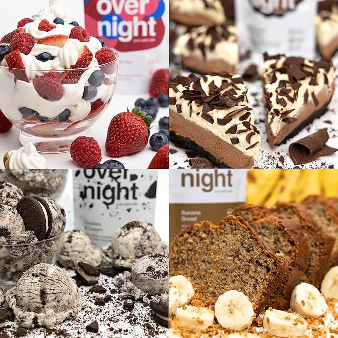 Oats Overnight Ultimate Variety Pack - High Protein, 5g Fiber Breakfast Protein Shake, Gluten Free Oatmeal, Non GMO Oatmeal - Green Apple Cinnamon, Coconut Cream Pie & More (16 Pack + Shaker Bottle)