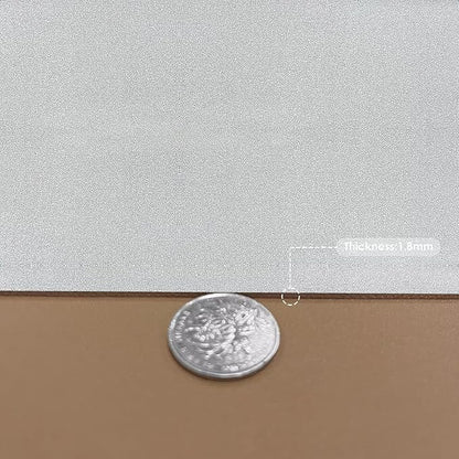 Leather Table Cover,1.8mm Thick,30x60 Inch Desk Cover,Large Desk Mat,Table Protector,Table Cover Protector,Kitchen Table Cover,Dining Table Mat,(Khaki+Silvery,30x60)