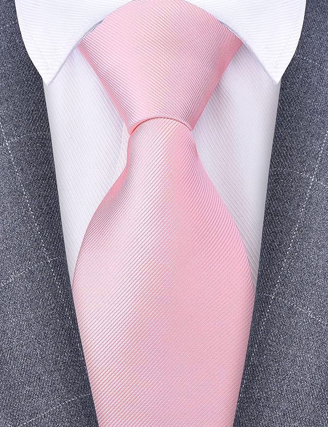 Branduce 3.15"（8cm） Men's Solid Color Formal Woven Necktie + Gift Box