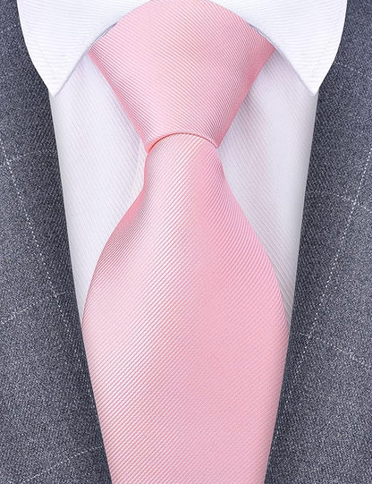 Branduce 3.15"（8cm） Men's Solid Color Formal Woven Necktie + Gift Box