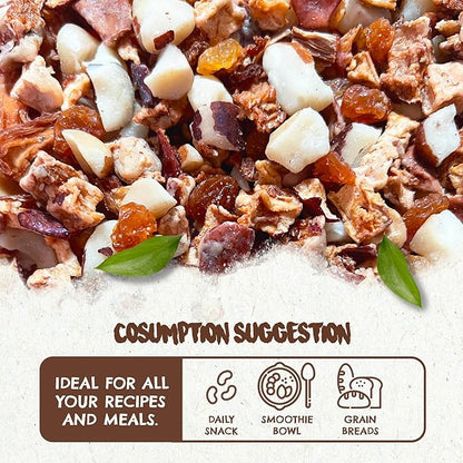 Kit of Snacks The True Organic Brazil Raw & Unsalted Nuts 15 oz + Tropical Mix 7 oz – – Nutrient-Rich and Practical Combo – Fresh, Vegan and Gluten Free – Forest Up