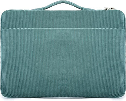 Kinmac 360° Protective Laptop Sleeve Case Bag Cover with Handle for MacBook Pro 16 inch,16 inch HP,Lenovo,Dell,ASUS,Acer Ultrabook and Business Laptop (Green Corduroy)