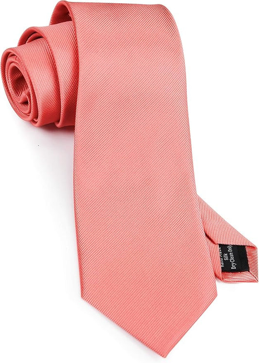 GUSLESON Classic New 3.15"（8cm） Men's Solid Color Necktie Wedding Business Tie + Gift Box