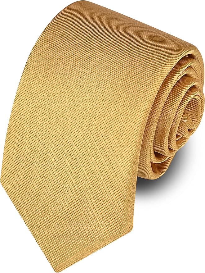 Branduce 3.15"（8cm） Men's Solid Color Formal Woven Necktie + Gift Box
