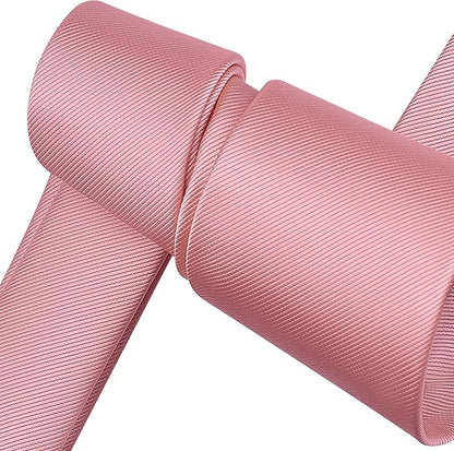 Branduce 3.15"（8cm） Men's Solid Color Formal Woven Necktie + Gift Box