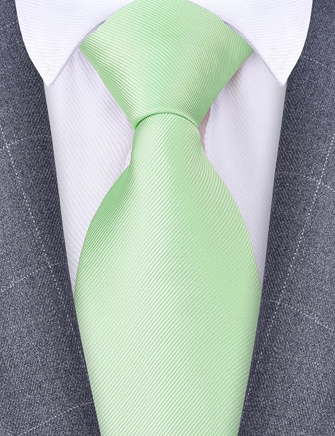 Branduce 3.15"（8cm） Men's Solid Color Formal Woven Necktie + Gift Box