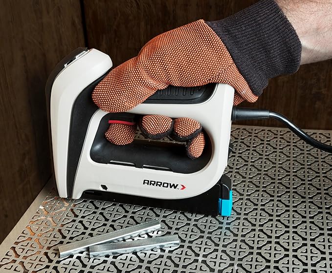 Arrow T50ACD Heavy Duty Corded Electric Staple Gun for Upholstery, Furniture, Office, Decorating, Fits 1/4", 5/16”, 3/8", or 1/2" Staples