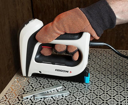 Arrow T50ACD Heavy Duty Corded Electric Staple Gun for Upholstery, Furniture, Office, Decorating, Fits 1/4", 5/16”, 3/8", or 1/2" Staples